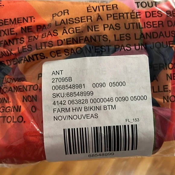 NWT Farm x Anthropologie Geometric High-Waisted Bikini Bottoms - Picture 11 of 11